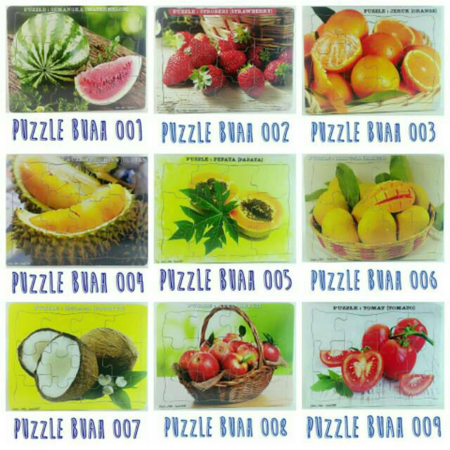 Puzzle buah