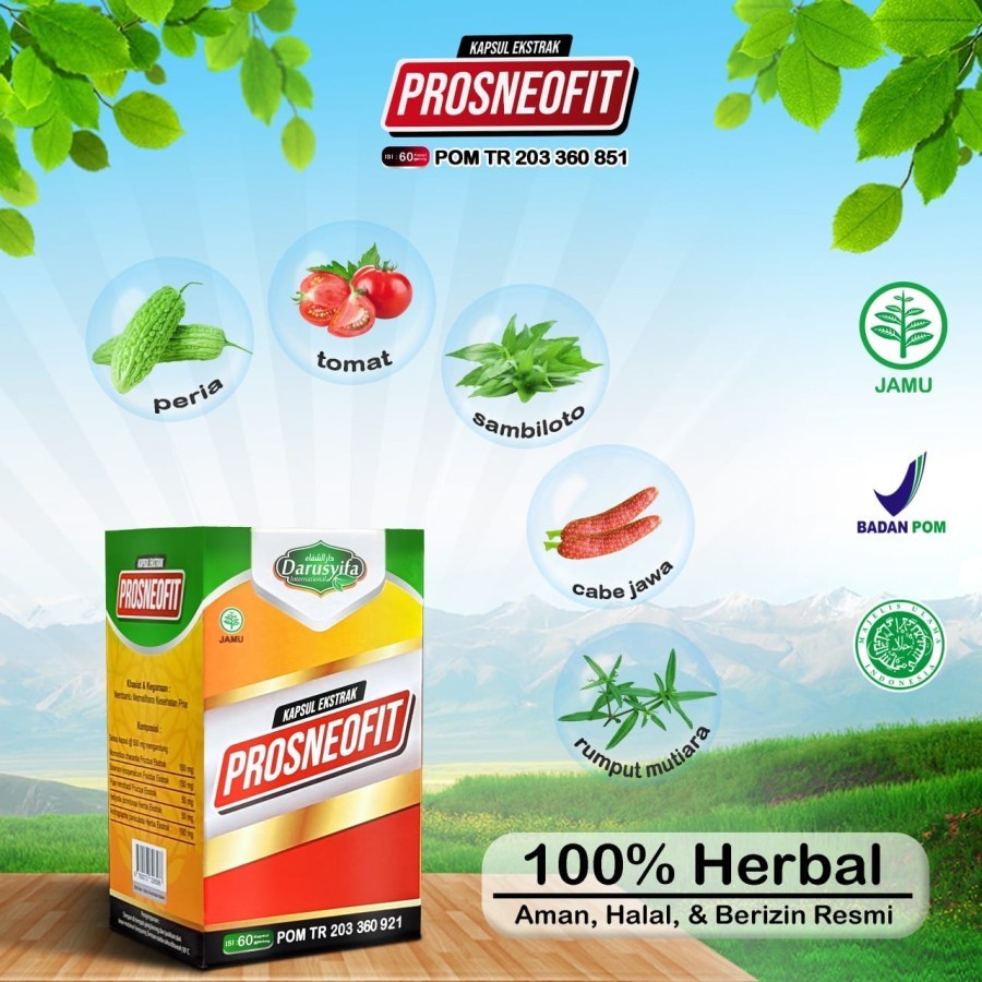 Kapsul Extrak Prosneofit obat Prostat Darusyifa Pom TR