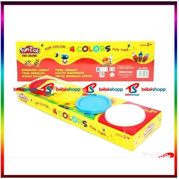 Mainan Lilin Fun Doh isi 4 pcs