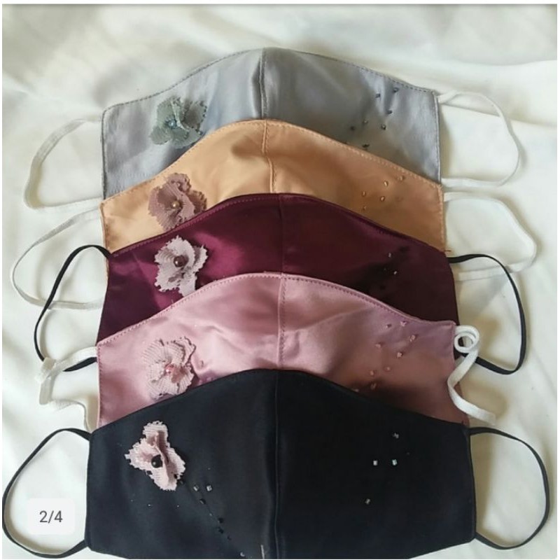 masker bungga" polos