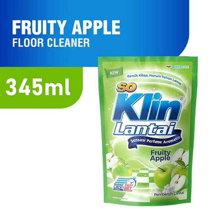 terbatas So Klin Lantai 345ml Fruity Apple Diskon