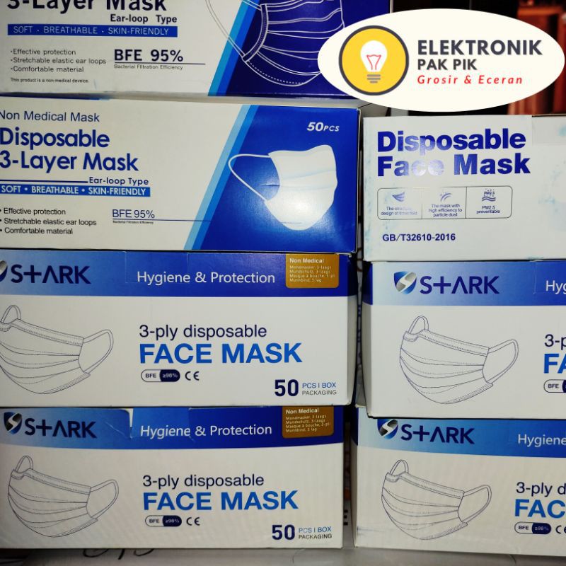 Masker/ Face Mask 3 Layer 50pcs