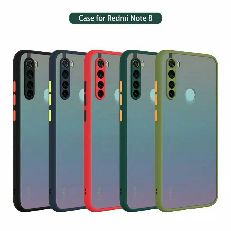 Xiaomi Redmi Note 8 Case Softcase Frosted Matte Hardcase Casing Xiaomi Redmi Note 8