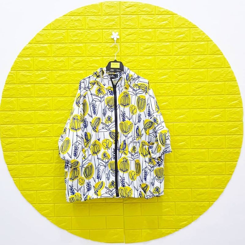 Vira Jacket Printing Flowwi yellow
