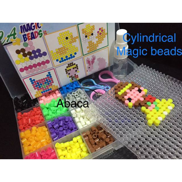 ABACA CYLINDRICAL MAGIC BEADS
