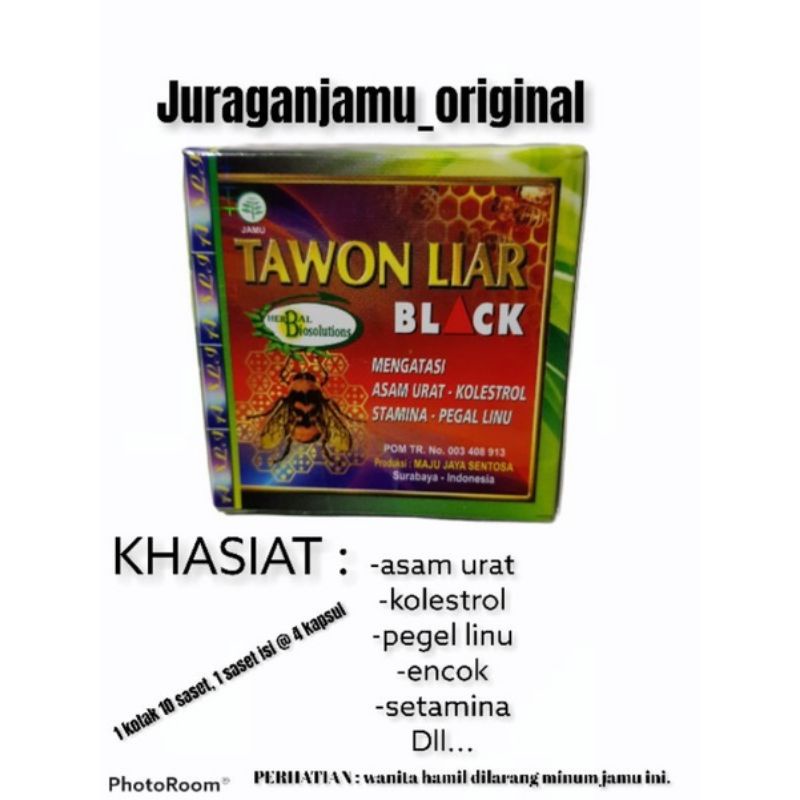 kapsul tawon black original