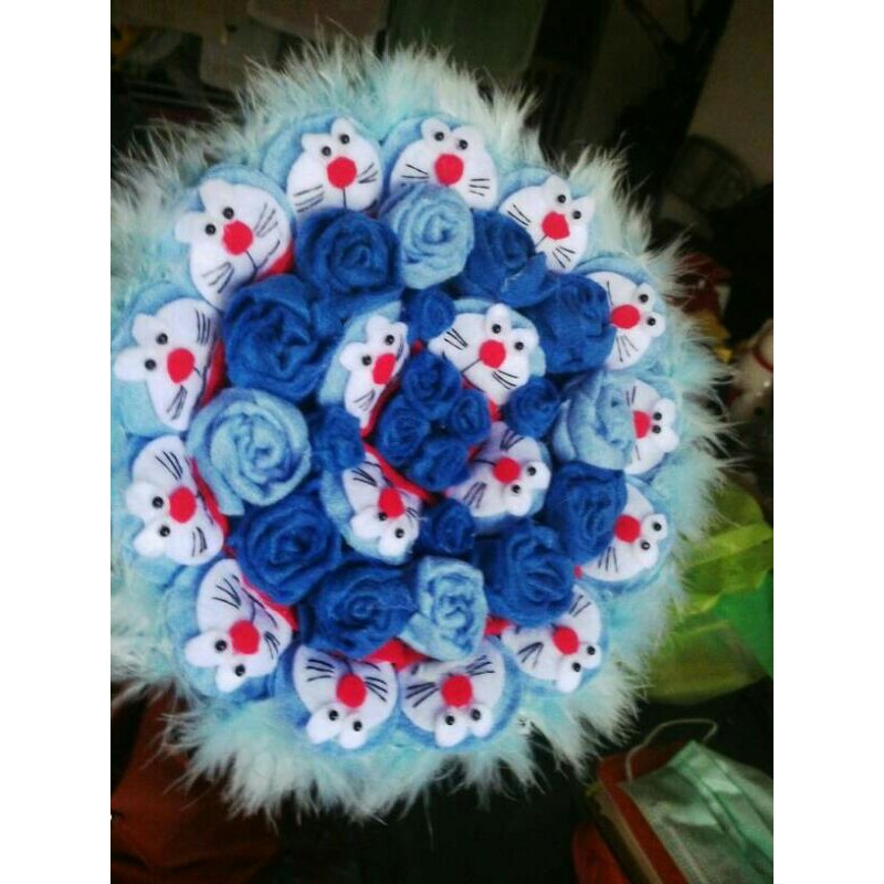 buket boneka dora emon diameter 20cm