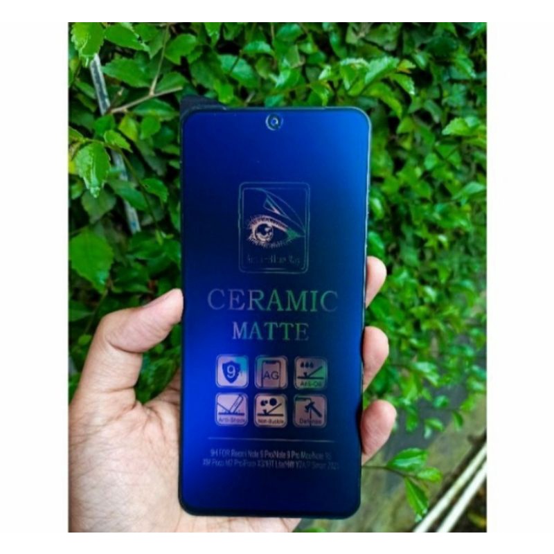 TG Ceramic Matte Blue for Redmi Note9 Note9s Note9T Note9 Pro Note 10ProMax Note10 Note10s Note10Pro