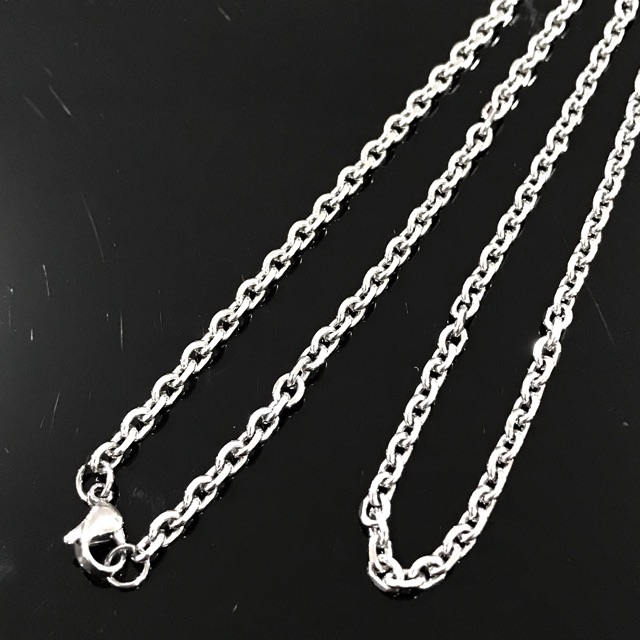 Kalung rantai TITANIUM 1.0X60 silver
