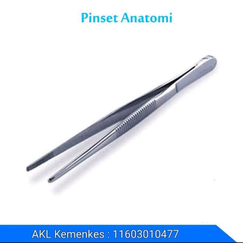 pincet anatomis 14cm dressing forcep pinset