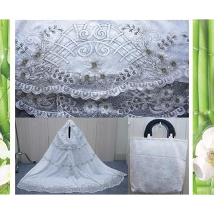 Mukena Putih Elegant Aurelia