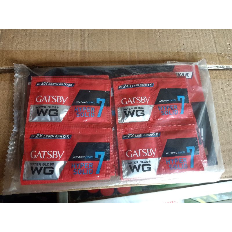 GATSBY WATER GLOSS HYPER SOLID DOUBLE SACHET (1pak=24pcs)