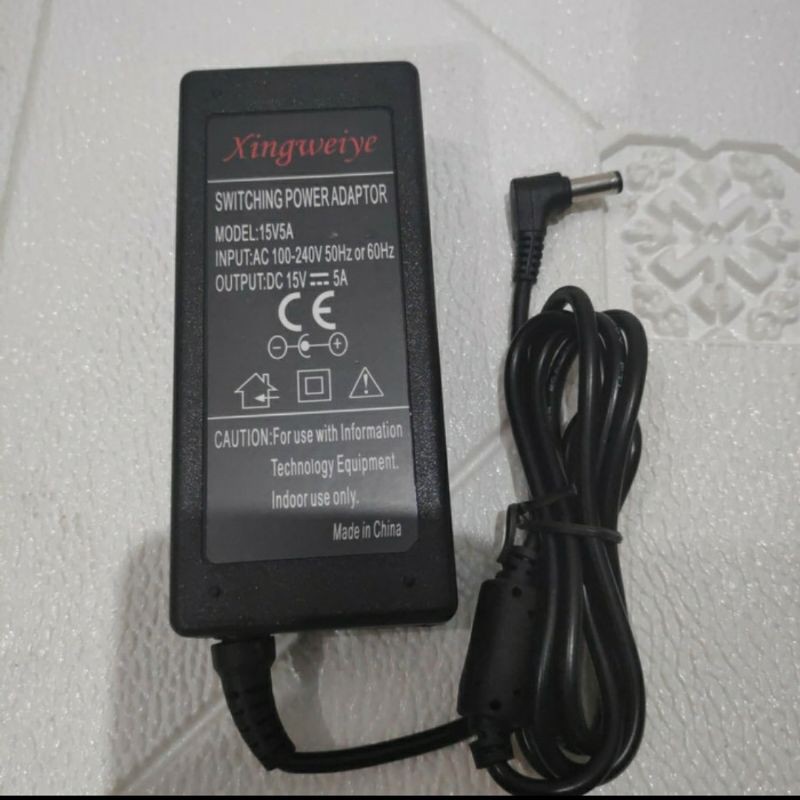 ADAPTOR 15V 5A + KABEL POWER
