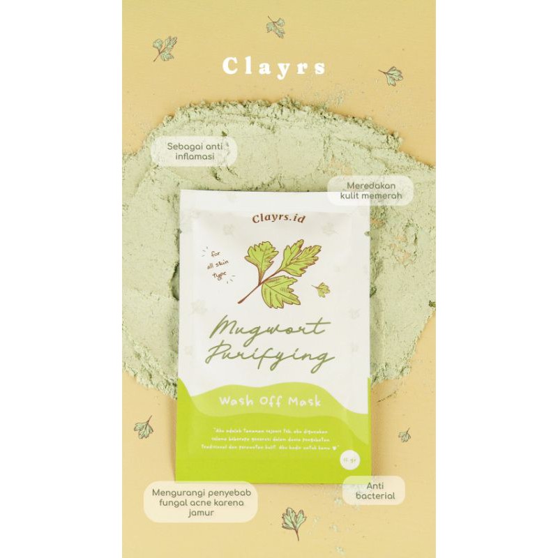 Clayrs Mugwort & Saffron Facemask
