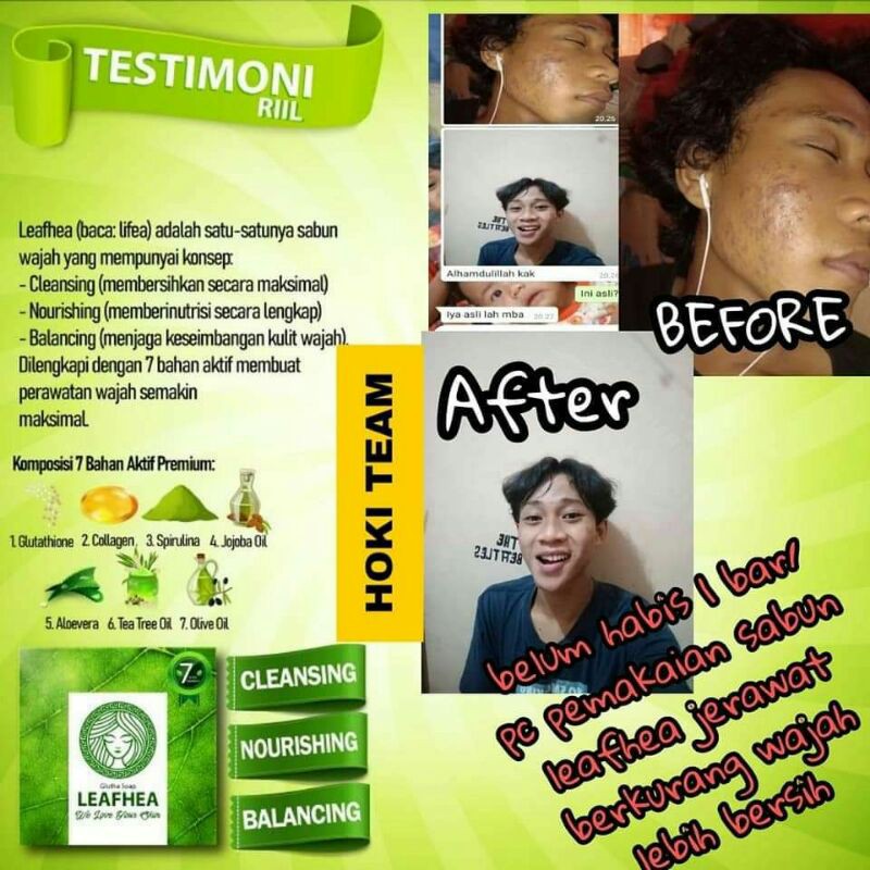 sabun kecantikan leafhea