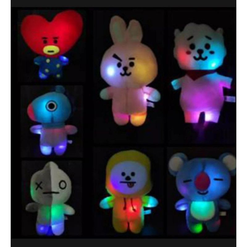 LED Standing doll BT21 boneka bt21 lampu