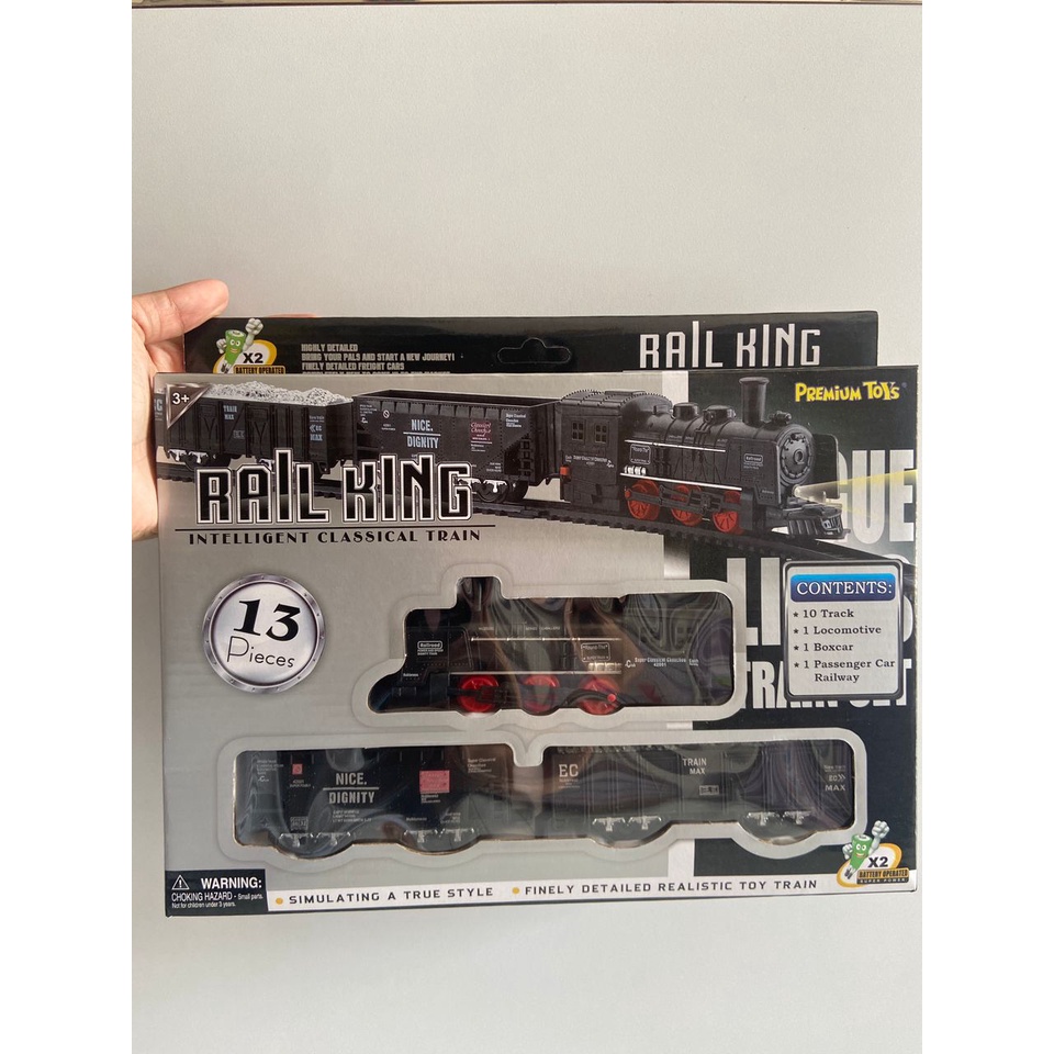 MAINAN ANAK REL KERETA API RAIL KING CLASSICAL TRAIN B/O