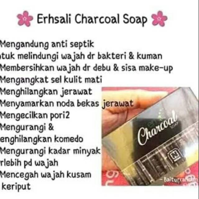 Erhsali charcoal soap
