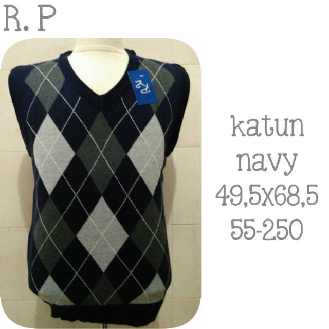 rompi pria motif wajik