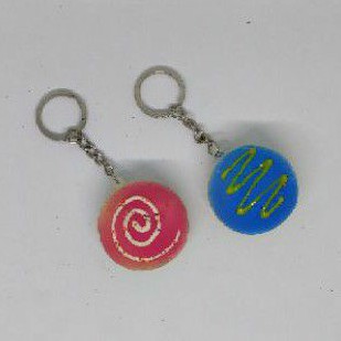 Squishy Roti Bulat Keychain
