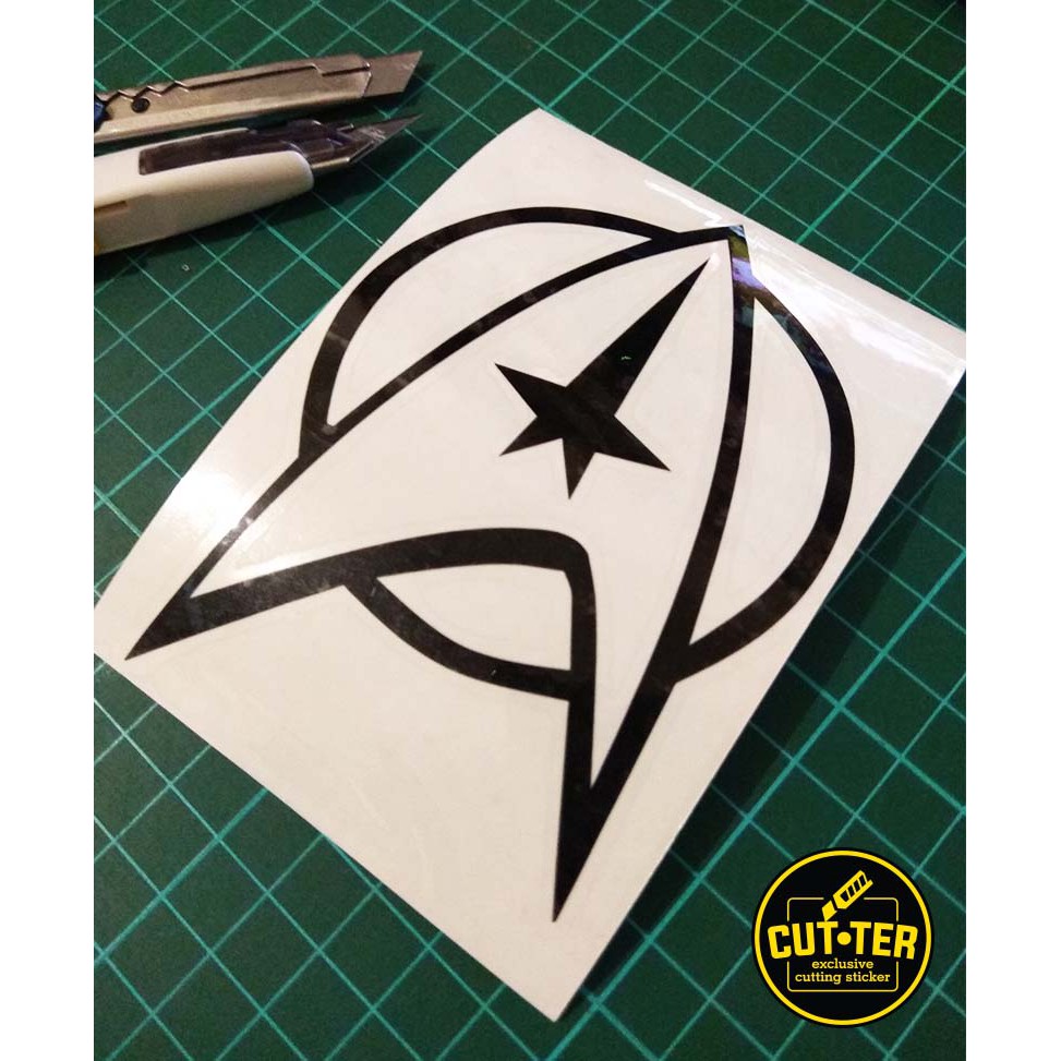 cutting sticker STAR TREK logo