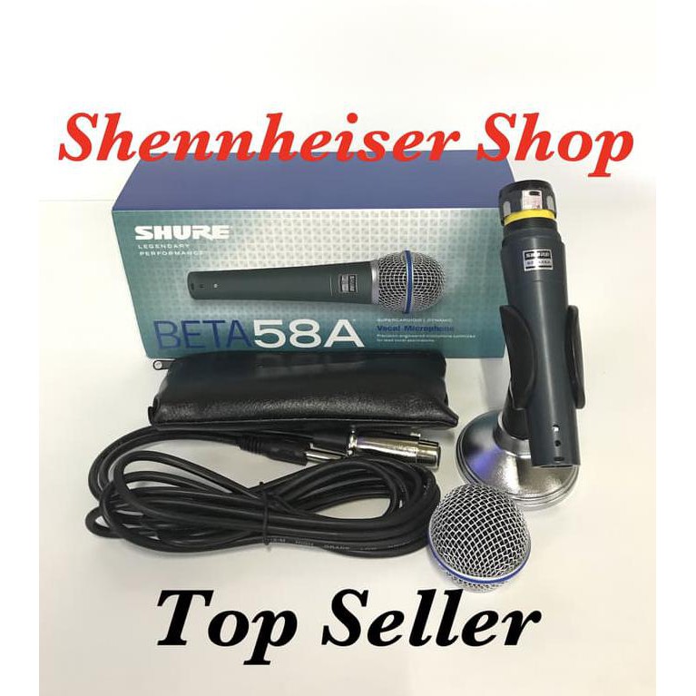 Mic Shure Beta 58 Wire Vocal Microphone