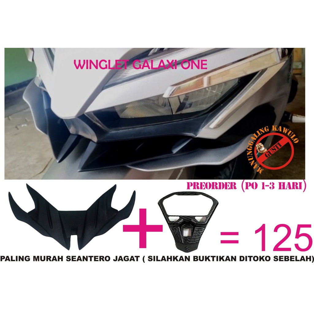 Winglet  vario 125/150 dan Garnish speedometer
