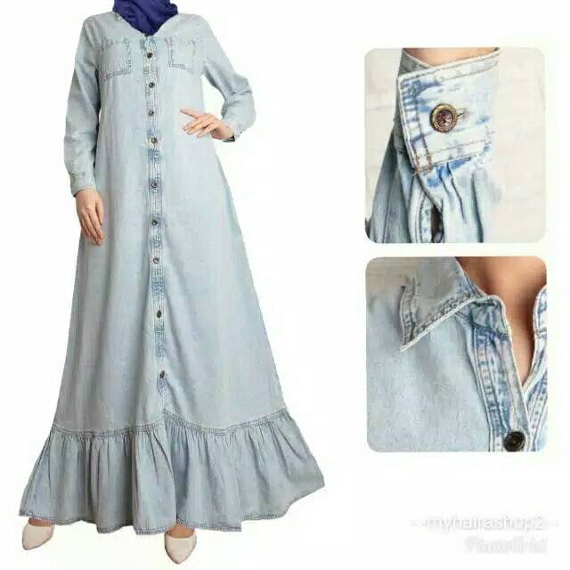 Gamis Jeans Bule / Belel