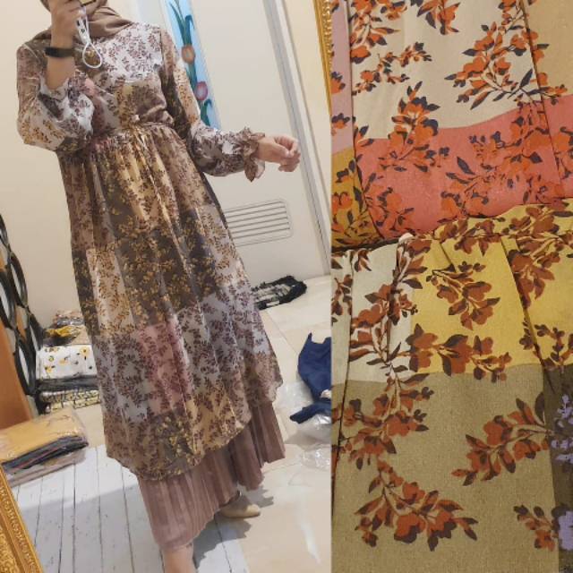 TUNIK BUNGA ABSTRAK