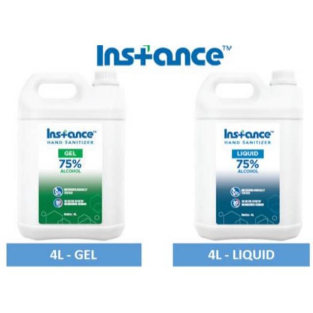 Hand Sanitizer Instance Liquid/Gel 4 Ltr