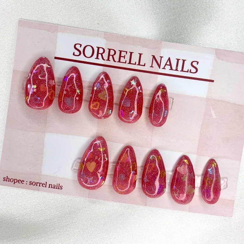 Press on nails | berry jam