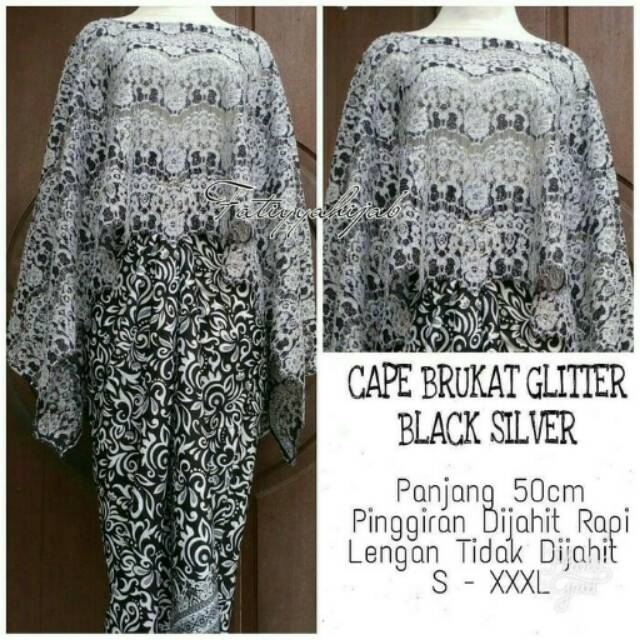 Batwink brukat gliter black