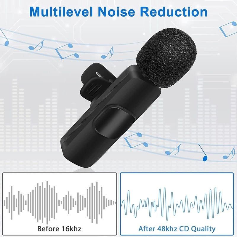 Mic wireless klip on wireless for Android iphone youtube smule