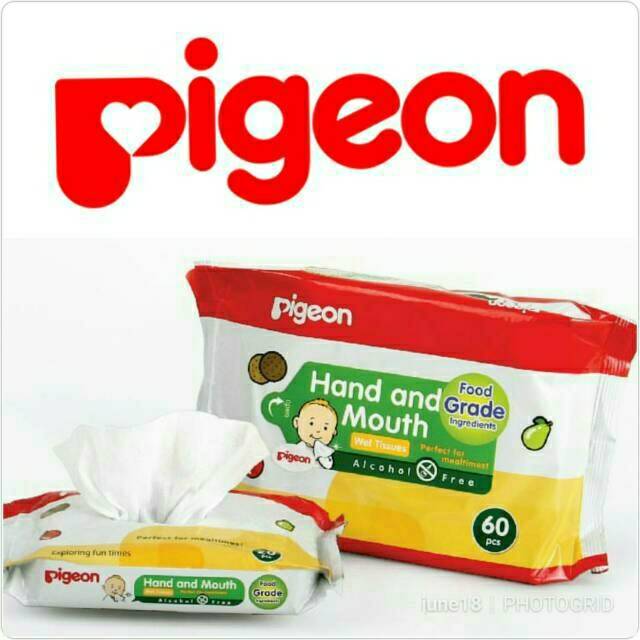 Tisu basah pigeon hand & Mounth