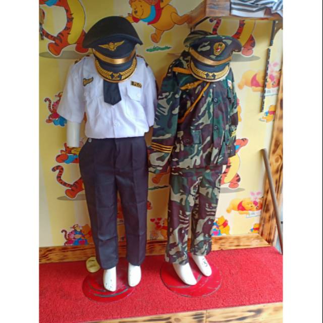 Baju Karnaval Pilot dan Tentara