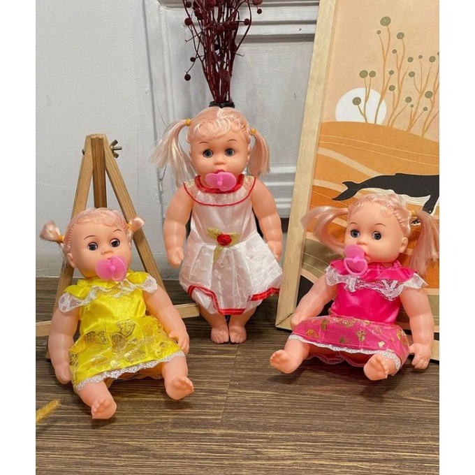 MAINAN BONEKA MENANGGIS DOT BATERAI