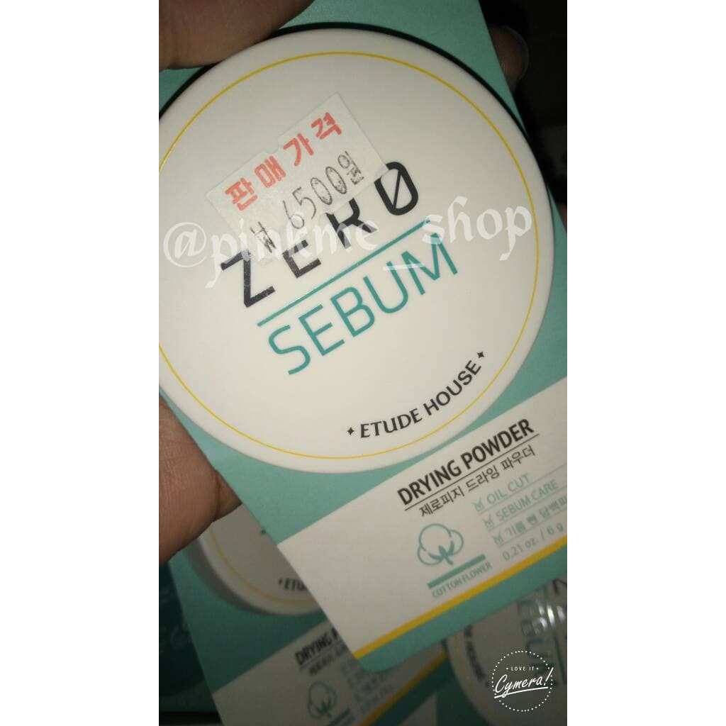 etude house zero sebum drying powder 6gr
