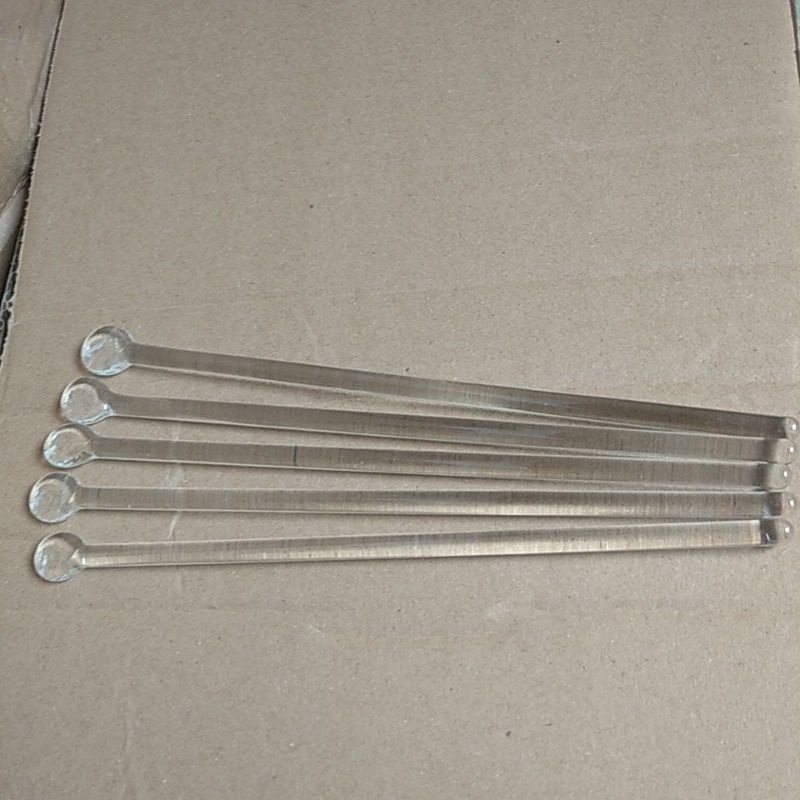 Batang pengaduk kaca 18 cm
