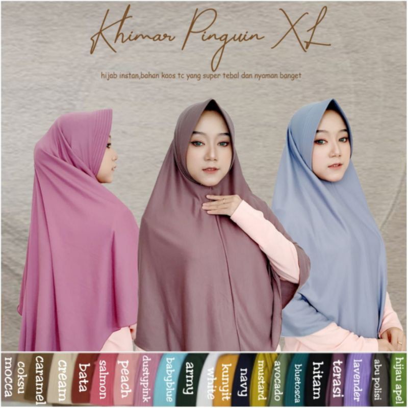 Khimar pinguin lebar