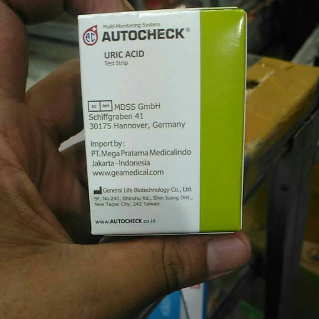 Strip uric acid/asam urat autocheck
