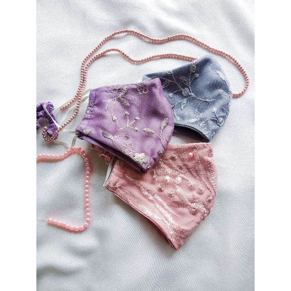 masker kain brokat