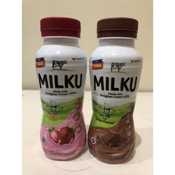 MILKU Susu UHT  Botol 200ml