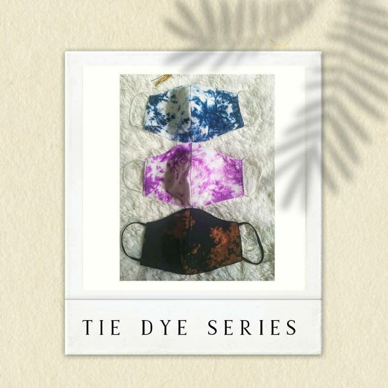 Masker Kain Tie Dye Dewasa/3 Lapis/Earloop