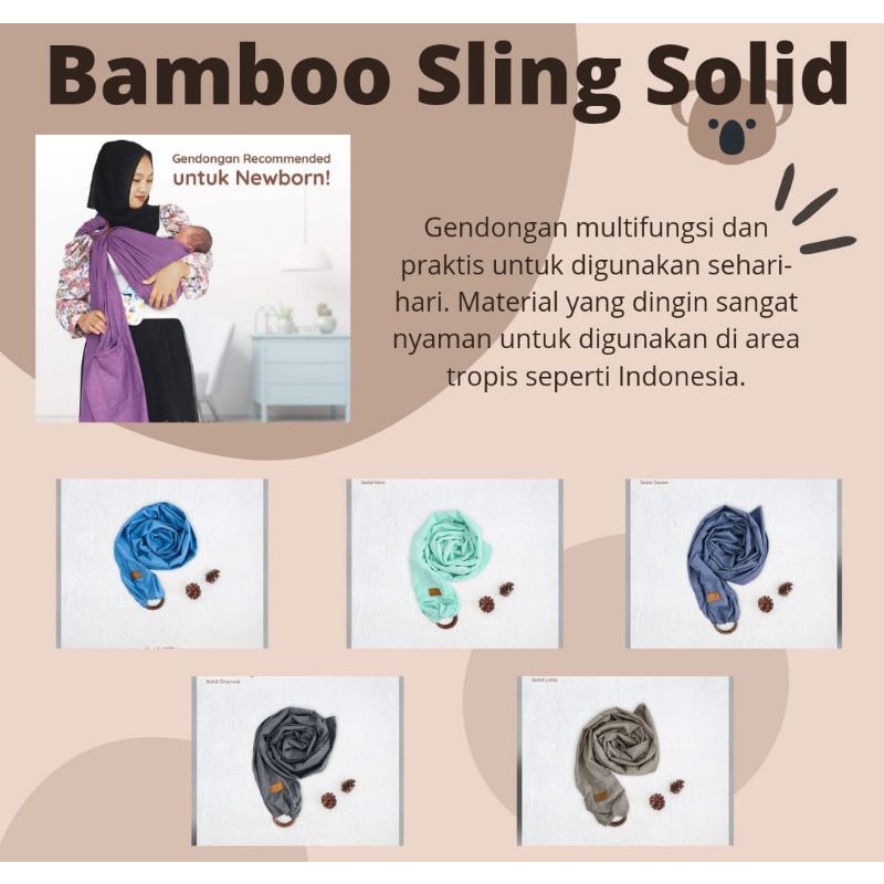 bamboo Sling solid Cuddle me