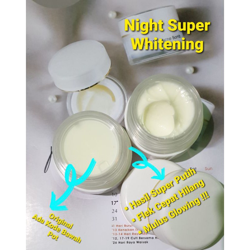 Night Cream Super Whitening | Krim Malam Super White