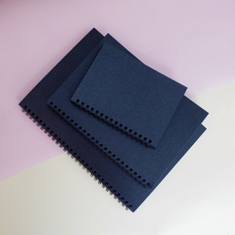 Notebook Black Series/Black Paper Plain Notebook