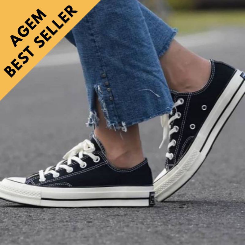 CONVERSE 70S BLACK WHITE LOW PREMIUM
