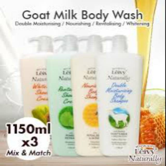 Leivy shower goat milk