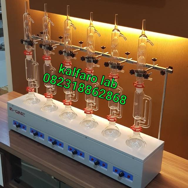 Soxhlet extractor,extraction unit electrothermal 6 set ,heating mantle