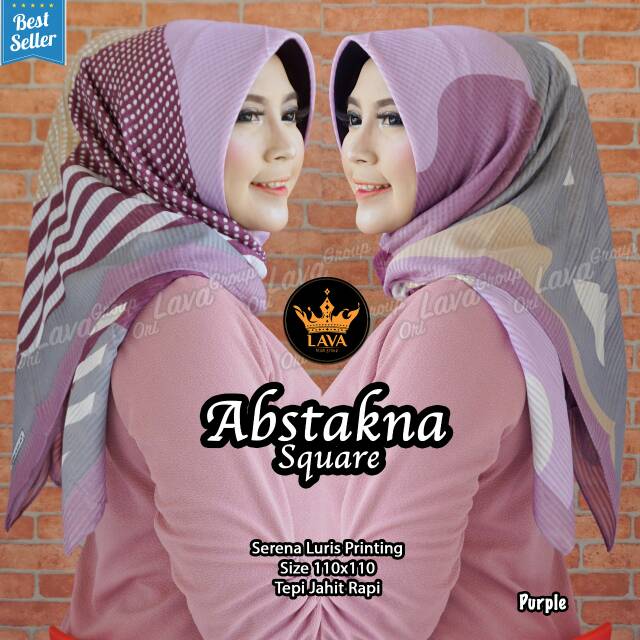 Hijab segiempat Abstakna square